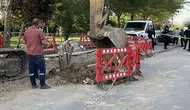 Konya'da elektrik işçilerinin çalıştığı çukur çöktü