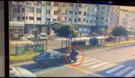 Trabzon'da yaya geçidinde tehlikeli kaza kameraya yansıdı