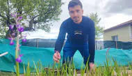 Yozgatlı gençten bahçesinde salep deneyi