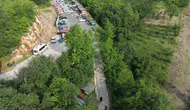 Düzceliler kavurucu sıcaklardan kaçıp Sarıkaya Mağarası’na sığınıyor