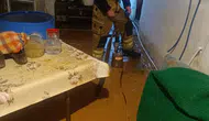 İnegöl'de ani sağanak evleri sular altında bıraktı