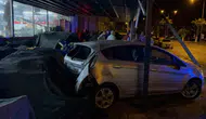 Osmaniye’de otomobil manav reyonuna daldı