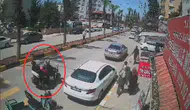 Reyhanlı'da motosiklet kazası Saniyelerle gelen mucize kurtuluş