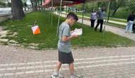 Tavşanlı’da gençler pusula ve harita ile doğaya meydan okudu
