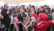 Bakan Göktaş Etnospor festivalinde çocuklarla vakit geçirdi