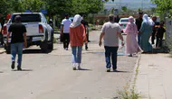 Diyarbakırda bayram sabahı mezarlık yolları kilitlendi