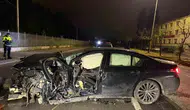 Eskişehir yolunda gece yarısı korkutan kaza
