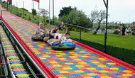 Samsun Batıpark’ta bayram eğlencesi dev kaydırakta yaşandı