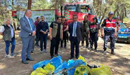 Burhaniye ormanlarında yangın riskine karşı temizlik seferberliği başladı