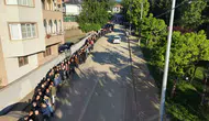 Bursa'da bayram coşkusu bin metrelik kuyrukla taçlandı