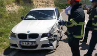 Yeşilli yolunda feci çarpışma beş kişi hastanelik oldu