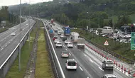 Bayram yolcuları Bolu geçişinde trafiği kilitledi