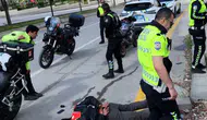 Ankara Altındağ trafiğinde yakalanan motosikletli kuryeden uyuşturucu çıktı