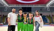Kayserili genç cimnastikçiler podyumda yerini aldı