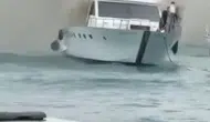 Bebek açıklarında lüks teknede korkutan yangın