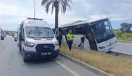 Antalya yolunda otobüs dehşeti Şoför direksiyon hakimiyetini kaybetti
