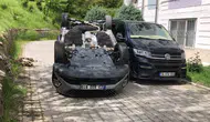 Elazığ’da otopark kazası Otomobil girişten aşağı uçtu
