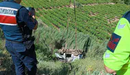 Manisa'da uçuruma yuvarlanan aracın sürücüsü hayatını kaybetti