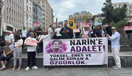 Güran ailesinden Şişhane'de Narin kararına protesto