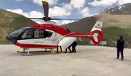 Bahçesaray’da acil durum yaşayan yaşlı hasta helikopterle hastaneye yetiştirildi
