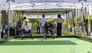 Mersin’de engeller bocce topuyla aşıldı