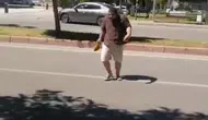 Antalya sokaklarında karga dehşeti