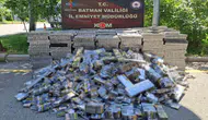 Batman yolunda binlerce paket kaçak sigara yakalandı