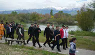 Muşlu gençler 19 Mayıs coşkusunu doğada sporla yaşadı