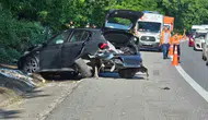 Bayram yolculuğunda kaza 3 kişi yaralandı