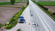 Çorum yollarında bayram mesaisi jandarmadan geldi