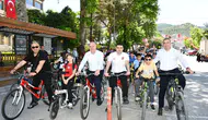 Osmaneli sokaklarında 19 Mayıs için pedal çevirdiler