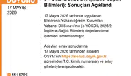 e-YÖKDİL sağlık bilimleri sınav sonuçları erişime açıldı