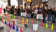 Karslılar engelleri aşmak için gözlerini kapattı