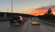 Eskişehir semalarında akşam kızıllığı mest etti