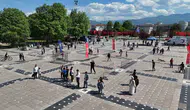 Düzce Anıtpark spor tutkunu gençlerle şenlendi