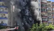 Kızıltepe’deki beyaz eşya tamirhanesinde yangın paniği