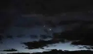 Vanlılar akşam saatlerinde gökyüzünde nadir bir astronomik olaya tanıklık etti