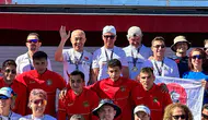 75 yaşındaki milli sporcu Ayvalık’ta kürsüye çıktı