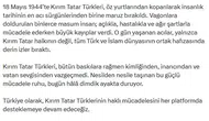 1944 sürgünü unutulmadı Türkiye Kırım Tatarlarının yanında