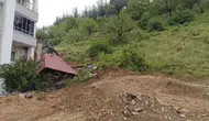 Osmaniye Bahçe’de şiddetli yağış yamaçları çökertti