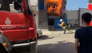 Pendik’te kaynak atölyesinde çıkan yangın paniğe yol açtı
