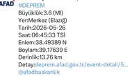 Elazığ merkezde sabah saatlerinde deprem paniği