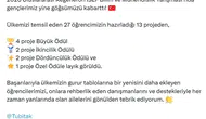 Türk gençleri dünya çapındaki bilim yarışmasından ödüllerle döndü