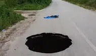 Tokat'ta şiddetli yağış yolu yuttu