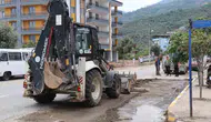 Bozdoğan yollarındaki yağış hasarı temizleniyor