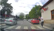 Ankara'da yaya geçidinde korkutan kaza kamerada