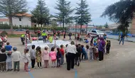 Pazaryeri minikleri trafik kurallarını sahada öğrendi