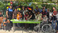Ceylanpınar polisi özel çocuklarla pasta kesti