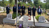 Düzce Çilimli protokolü bayram sabahı şehitlikte buluştu