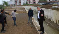 Cumayeri merkezinde dere yatağı güvenli hale getiriliyor